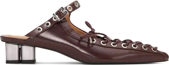 Eyelet-Detail Mules