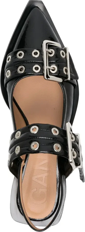 Eyelet-Detail Slingback Pumps - Image 4