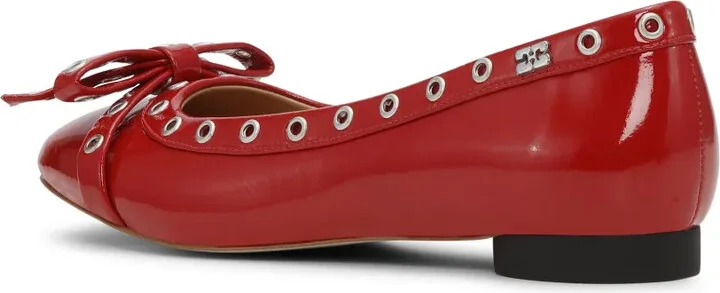 Eyelet Detailing Ballerina Shoes - Image 3
