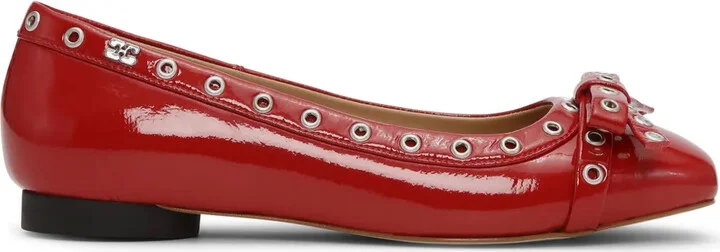 Eyelet Detailing Ballerina Shoes