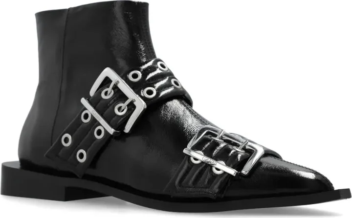 Eyelet-Detailing Biker Boots - Image 4