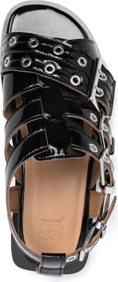 Eyelet-Detailing Sandals - Image 4