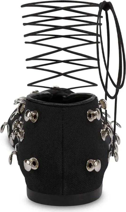 Eyelet-Embellished Ballerina Shoes - Image 3