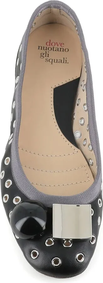 Eyelet-Embellished Ballerina Shoes - Image 5