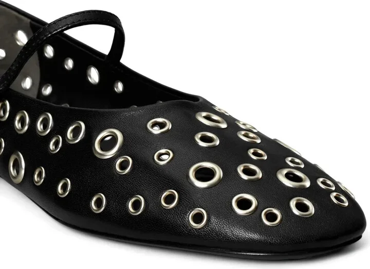Eyelet-Embellished Ballet Flats - Image 4