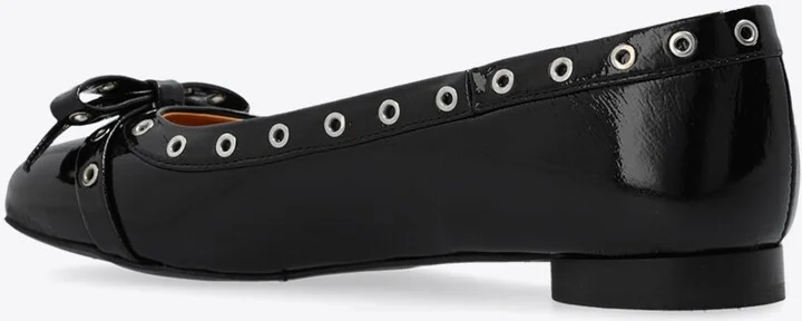 Eyelet Embellished Ballet Flats - Image 2