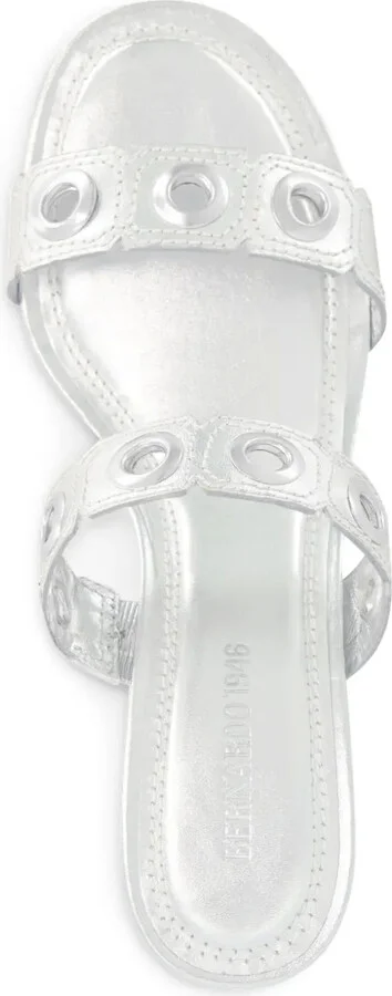 Eyelet-Embellished Heeled Sandals - Image 3