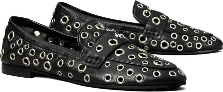 Eyelet-Embellished Loafers - Image 2