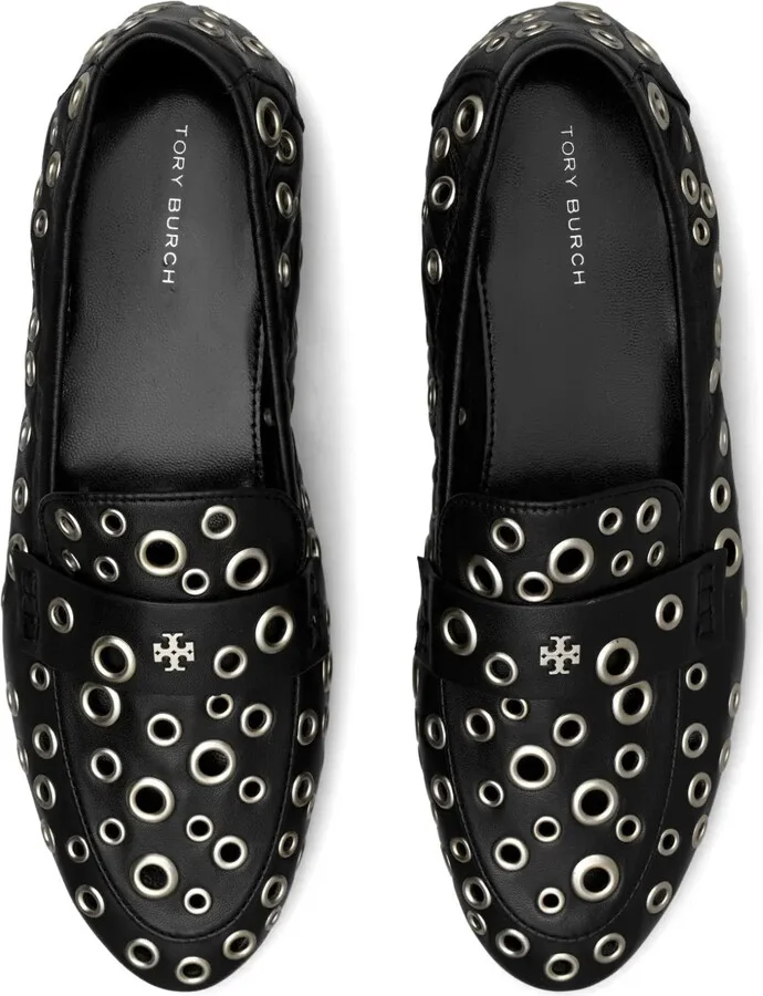 Eyelet-Embellished Loafers - Image 4