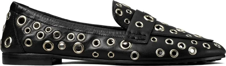 Eyelet-Embellished Loafers
