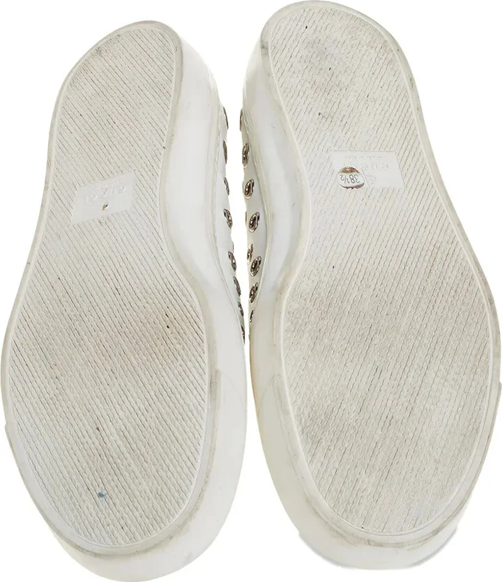 Eyelet-Embellished Slip-On Sneakers - Image 4