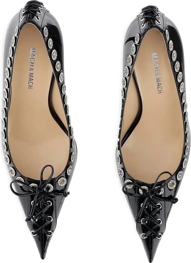 Eyelet-Lace Pumps - Image 4