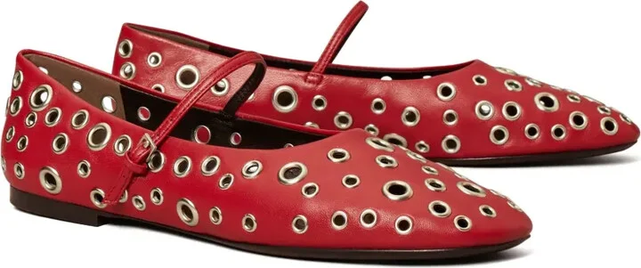 eyelet Mary Jane ballerina shoes - Image 2