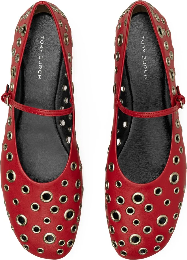 Eyelet Mary Jane Ballet Flat - Image 9
