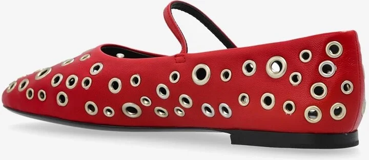 Eyelet Mary-Jane Ballet Flats - Image 2