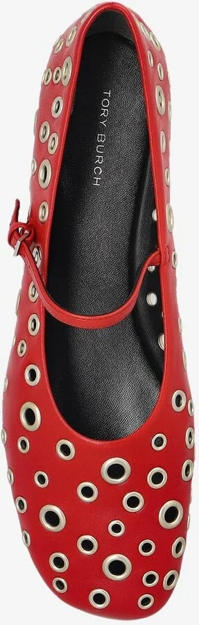Eyelet Mary-Jane Ballet Flats - Image 3