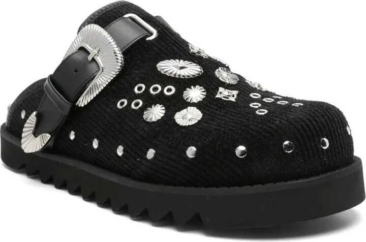 Eyelet Metal sabot loafers - Image 2