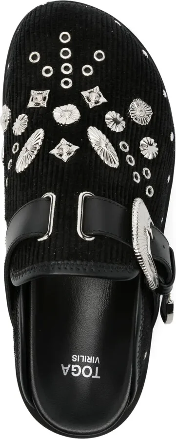 Eyelet Metal sabot loafers - Image 4