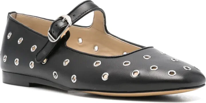 Eyelet-Studded Ballet Flats - Image 2