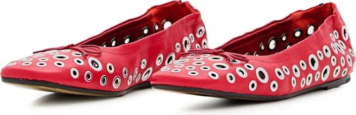 Eyelet-Vents Ballet Flats - Image 2