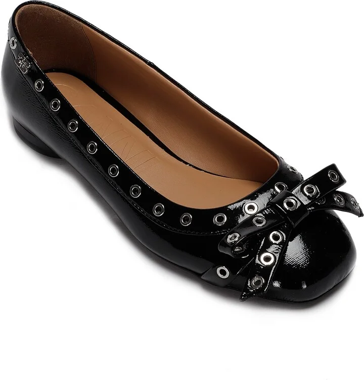 Eyelets Bow Ballerina Naplack - Image 2