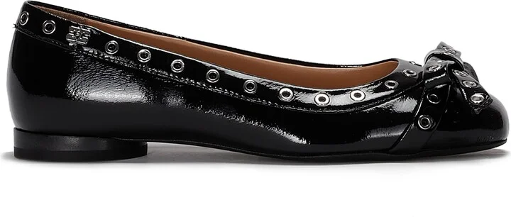 Eyelets Bow Ballerina Naplack