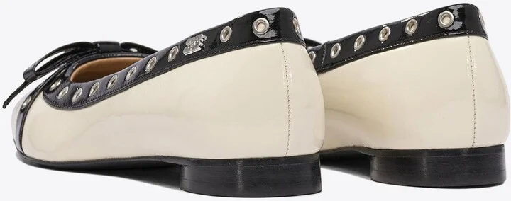 Eyelets Bow Ballet Flats - Image 3
