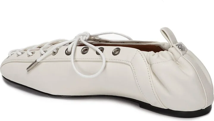 Eyelets Lace Up Ballerina - Image 3