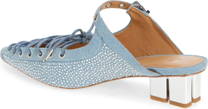 Eyelets Lace-Up Mule - Image 2
