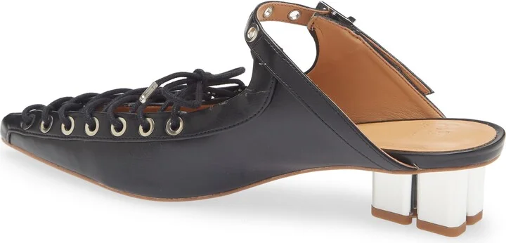 Eyelets Lace-Up Mule - Image 8