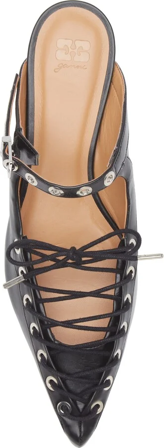 Eyelets Lace-Up Mule - Image 11