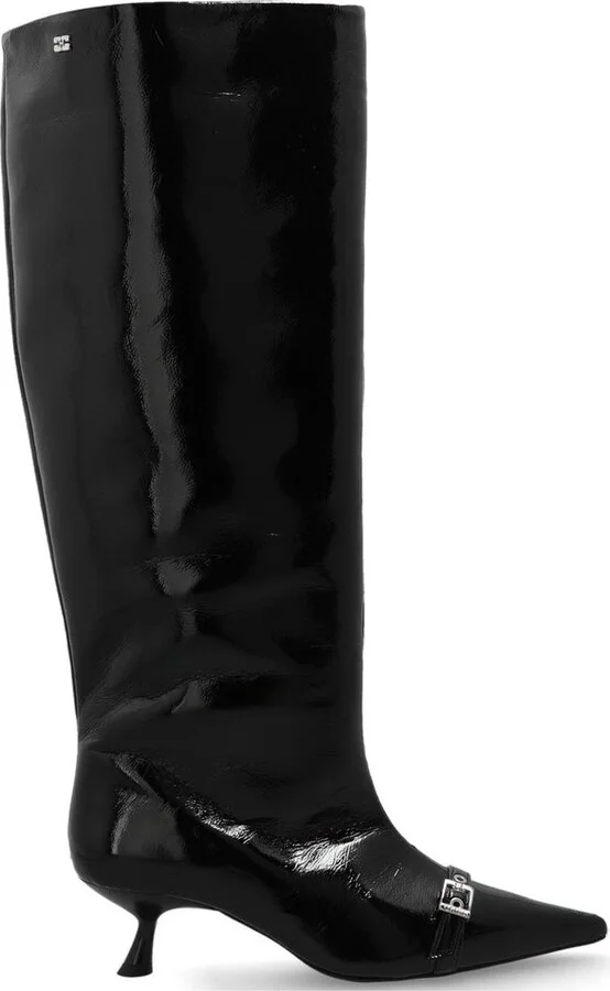 Eyelets Slouchy High Shaft Boots