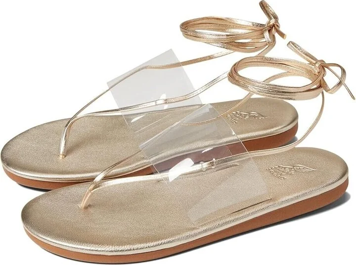 Eygenia Women's Clear Platinum Wrap-Around Sandals KHD711