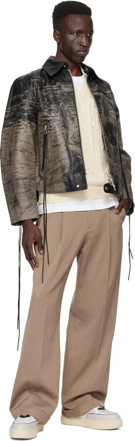 EYTYS Beige & Gray Sidney Sneakers - Image 5