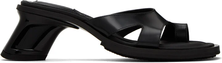 EYTYS Black Ava Heeled Sandals