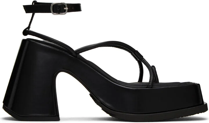 EYTYS Black Olympia Heeled Sandals