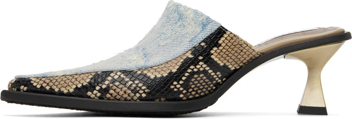 EYTYS Blue & Brown Nico Heels - Image 3