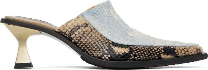 EYTYS Blue & Brown Nico Heels