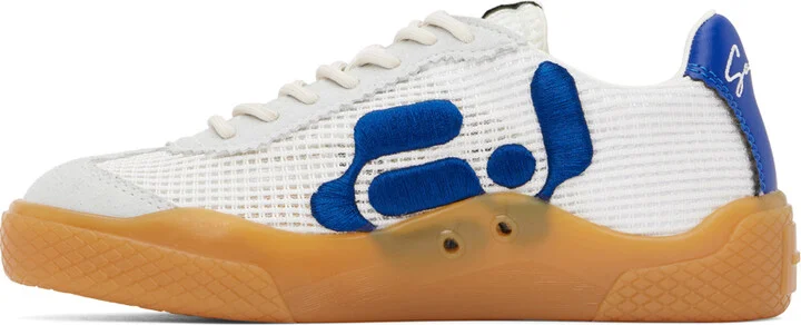 EYTYS Gray & Blue Santos Sneakers - Image 3