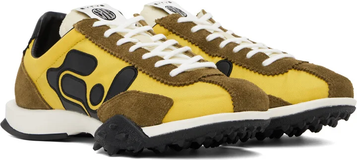 EYTYS Khaki & Yellow Eros Sneakers - Image 4