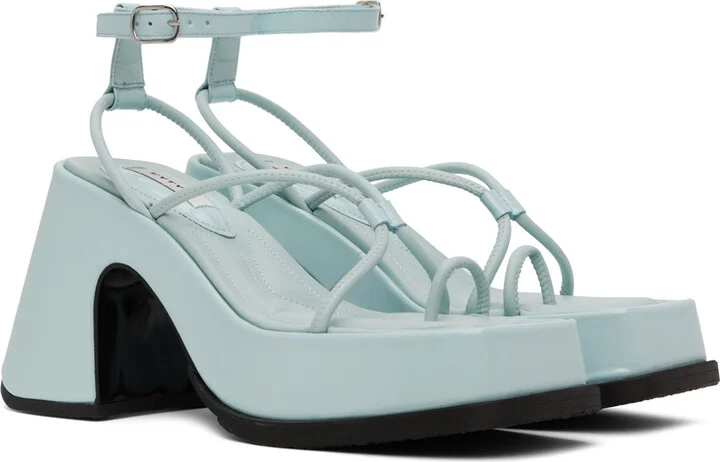 EYTYS SSENSE Exclusive Blue Olympia Heels - Image 4