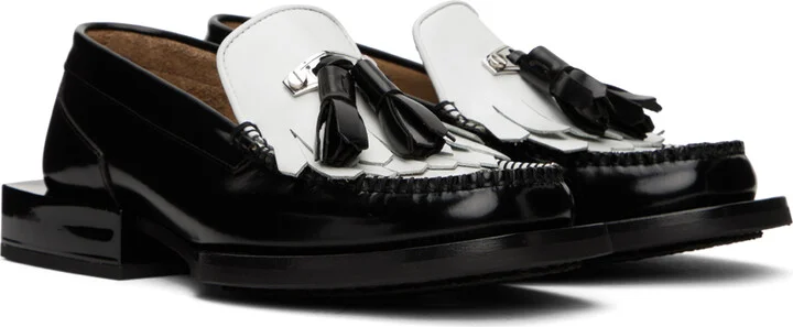 EYTYS White & Black Rio Loafers - Image 4