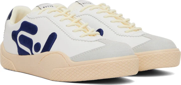 EYTYS White & Blue Santos Sneakers - Image 4