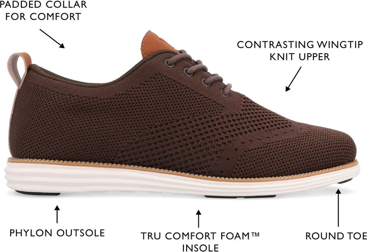 Ezra Knit Oxford Sneaker - Wide Width - Image 10