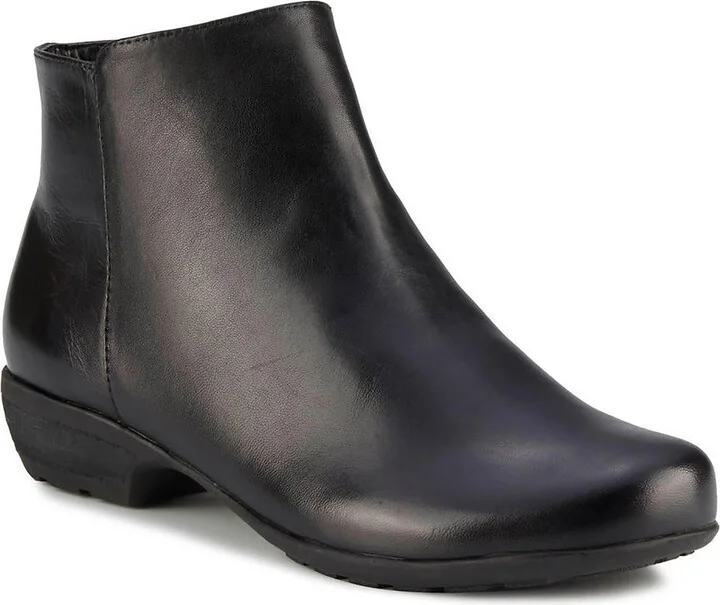 EZRA Womens Leather Ankle Boots