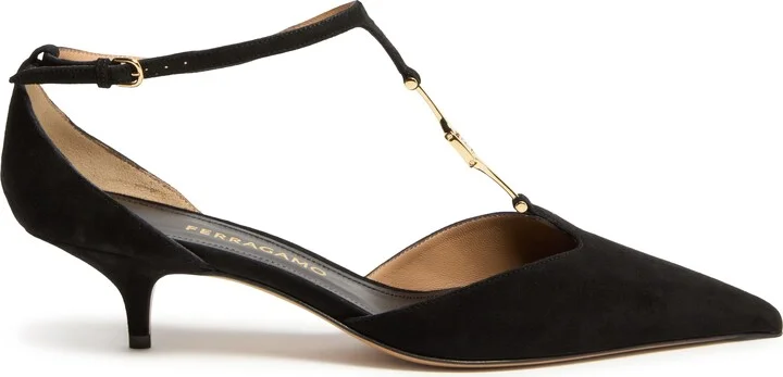 F buckle T-strap pumps - Image 2