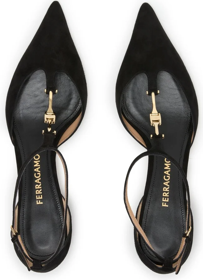 F buckle T-strap pumps - Image 5