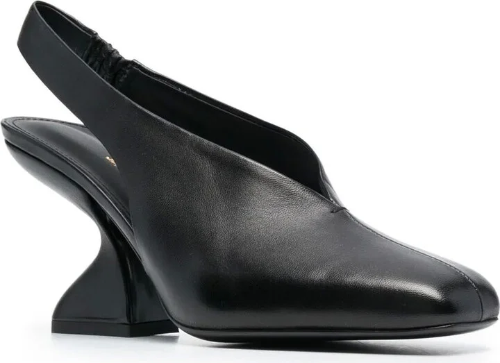 F-heel 100mm slingback pumps - Image 2