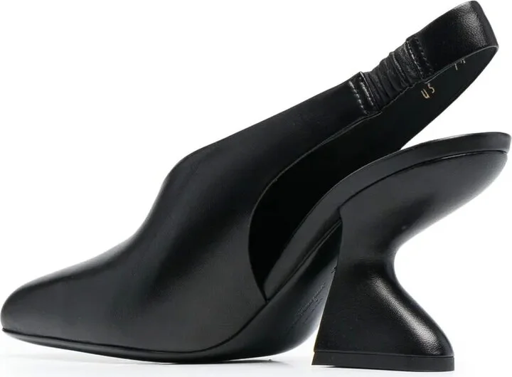 F-heel 100mm slingback pumps - Image 3