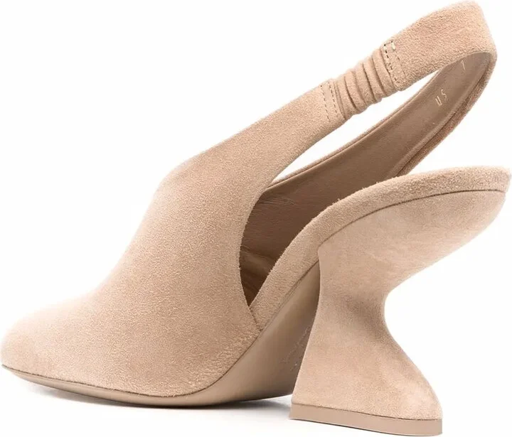 F-Heel 100mm slingback pumps - Image 3